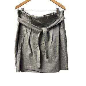 Gray Converse Flannel Skirt With Belt Size 14